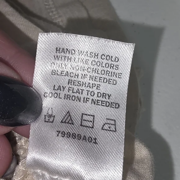 Vanity Boho Lace Trim Top Small Cream Beige V-Neck Long Sleeve Cottagecore Soft - Picture 5 of 7